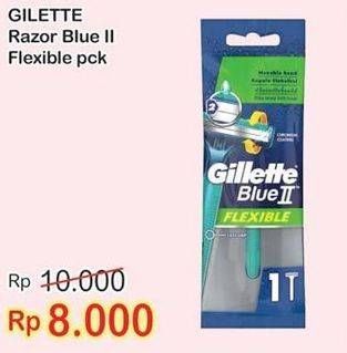 Promo Harga GILLETTE Blue II Flexible  - Indomaret