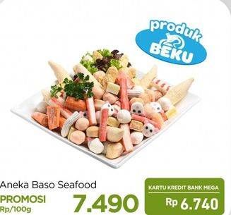 Promo Harga Aneka Bakso Seafood per 100 gr - Carrefour