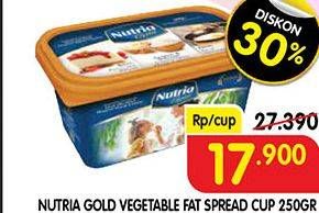 Promo Harga NUTRIA GOLD Vegetable Fat Spread Margarine 250 gr - Superindo