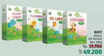 Promo Harga Nayz Bubur Beras Organik MPASI 9+ All Variants 300 gr - LotteMart