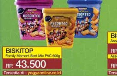 Promo Harga Biskitop Family Moment Assorted Biscuits 600 gr - Yogya