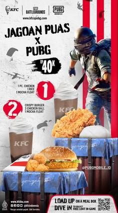 Promo Harga Jagoan Puas X PUBG  - KFC