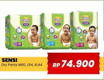 Promo Harga Sensi Dry Pants M60, L54, XL44 44 pcs - Yogya