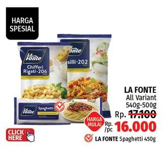 Promo Harga La Fonte Pasta  - LotteMart