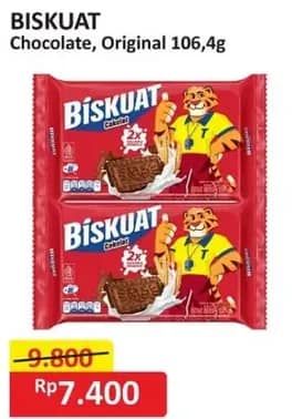 Promo Harga Biskuat Energi Coklat, Original 106 gr - Alfamart