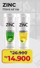 Promo Harga Zinc Shampoo All Variants 170 ml - Alfamart
