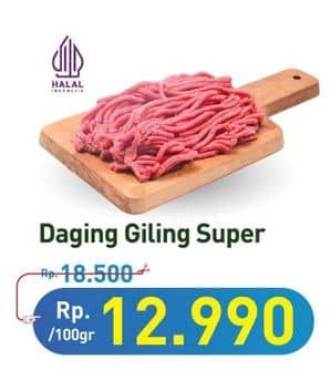 Promo Harga Daging Giling Sapi Super per 100 gr - Hypermart