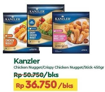 Promo Harga Kanzler Chicken Nugget Original, Crispy, Stick Crispy 450 gr - TIP TOP