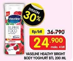 Promo Harga Vaseline Super Food Skin Serum 200 ml - Superindo