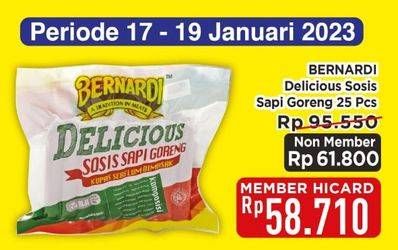 Promo Harga Bernardi Delicious Sosis Sapi Goreng 750 gr - Hypermart
