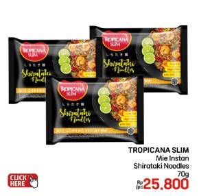Promo Harga Tropicana Slim Instant Noodle Shirataki 70 gr - LotteMart