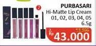 Promo Harga PURBASARI Hi-Matte Lip Cream 01, 02, 03, 04, 05 6 gr - Alfamidi