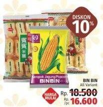 Promo Harga BIN BIN Rice Crackers All Variants  - LotteMart