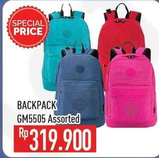 Promo Harga Backpack GM 5505 Assorted  - Hypermart