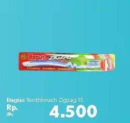 Promo Harga BAGUS Tooth Brush Zig Zag 1 pcs - Carrefour
