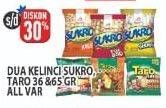 Promo Harga DUA KELINCI Sukro / TARO Net Snack 36 & 65 gr All Variant  - Hypermart