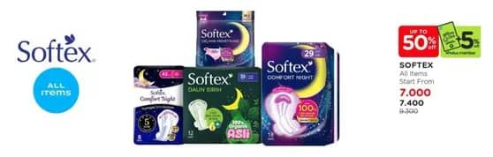 Promo Harga Softex Pembalut  - Watsons