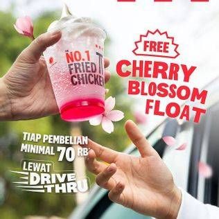 Promo Harga Free Cherry Blossom Float  - KFC