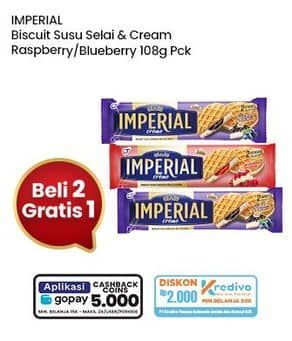 Promo Harga Imperial Creme Cream Blueberry, Raspberry 108 gr - Indomaret