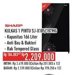 Promo Harga Sharp SJ-X185MG/187MG Kulkas 1 Pintu   - Hypermart