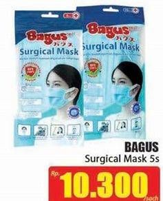 Promo Harga BAGUS Surgical Mask 5 pcs - Hari Hari