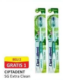 Promo Harga Ciptadent Sikat Gigi Extra Clean 1 pcs - Alfamart