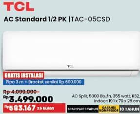 Promo Harga TCL TAC-05CSD/XA  - COURTS