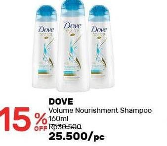 Promo Harga DOVE Shampoo Volume Nourishment 160 ml - Guardian