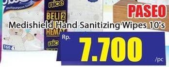 Promo Harga PASEO MediShield Hand Sanitizing Wipes 10 sheet - Hari Hari