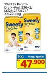 Promo Harga Sweety Bronze Pants Dry X-Pert S36+2, M32, L28, XL24, XXL20 20 pcs - Indomaret