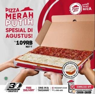 Promo Harga PIZZA HUT Merah Putih  - Pizza Hut