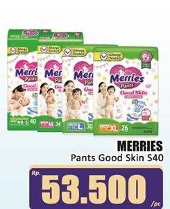 Promo Harga Merries Pants Good Skin S40 40 pcs - Hari Hari