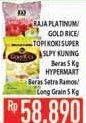 Promo Harga Raja Platinum, Gold Rice, Topi Koki Slpy Kuning, Hypermart Beras  - Hypermart