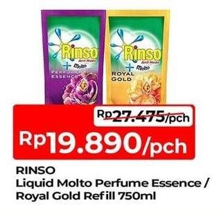 Promo Harga Rinso Liquid Detergent + Molto Purple Perfume Essence, + Molto Royal Gold 750 ml - TIP TOP