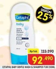 Promo Harga Cetaphil Baby Gentle Wash & Shampoo 230 ml - Superindo