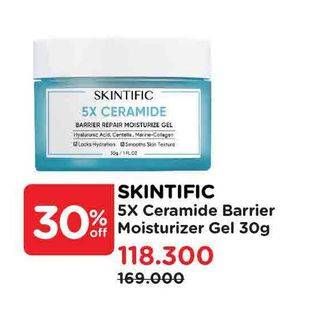 Promo Harga Skintific 5x Ceramide Barrier Moisture Gel 30 gr - Watsons
