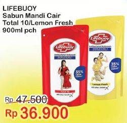 Promo Harga LIFEBUOY Body Wash Total 10, Lemon Fresh 900 ml - Indomaret