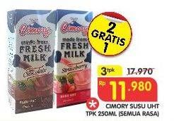 Promo Harga CIMORY Fresh Milk All Variants per 3 pcs 250 ml - Superindo