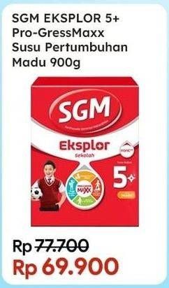 Promo Harga SGM Eksplore 5+ Pro-GressMax Madu, Vanila 900 gr - Indomaret