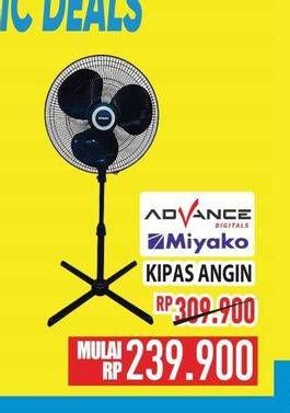 Promo Harga ADVANCE/ MIYAKO Kipas Angin  - Hypermart