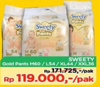 Promo Harga Sweety Gold Pants M60, L54, XL44, XXL36  - TIP TOP