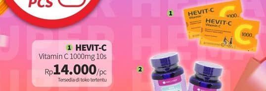 Hevit C 10 pcs Harga Promo Rp14.000, Tambah Rp. 1.000 Dapat 2 Pcs, Toko Tertentu