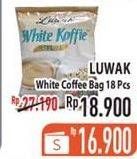 Promo Harga Luwak White Koffie Original per 18 sachet 20 gr - Hypermart