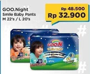 Promo Harga Goon Smile Baby Night Pants M22, L20  - Indomaret