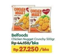 Promo Harga Belfoods Nugget Chicken Nugget Crunchy 500 gr - TIP TOP