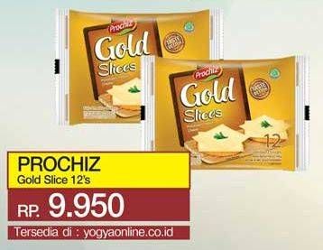 Promo Harga PROCHIZ Gold Slices 156 gr - Yogya