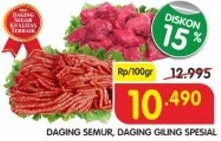 Promo Harga Daging Semur, Giling Spesial  - Superindo