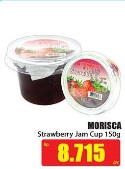 Promo Harga MORISCA Selai Strawberry 150 gr - Hari Hari