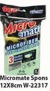Promo Harga BAGUS Micromate Microfiber Spons Pembersih Mobil W-22317  - Hari Hari