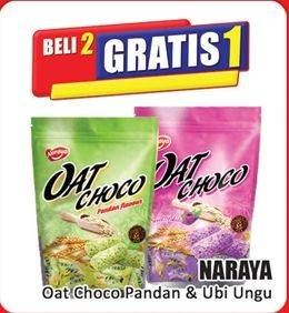 Promo Harga Naraya Oat Choco Pandan, Sweet Potato 90 gr - Hari Hari